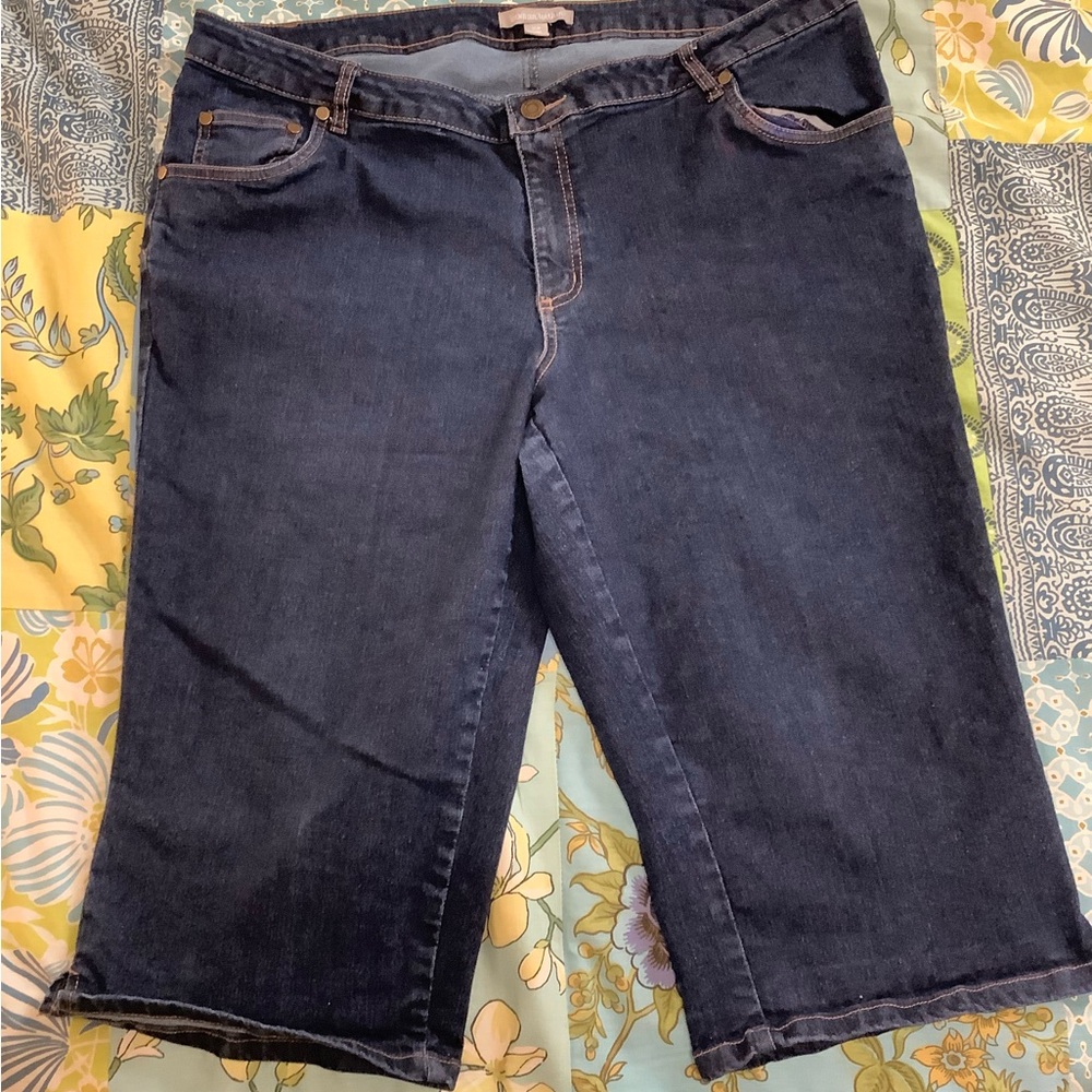 Woman Within Indigo Capris